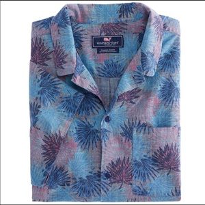 Vineyard Vines Cabana floral chambray shirt